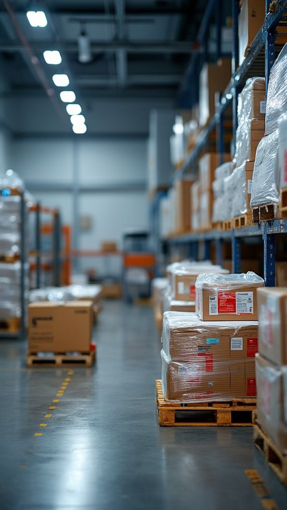 Operação de logística com cargas em ambiente refrigerado